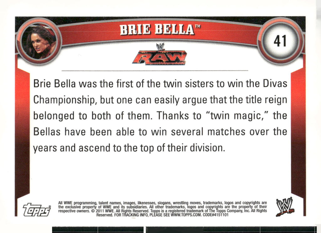 2011 Topps WWE #41 Brie Bella