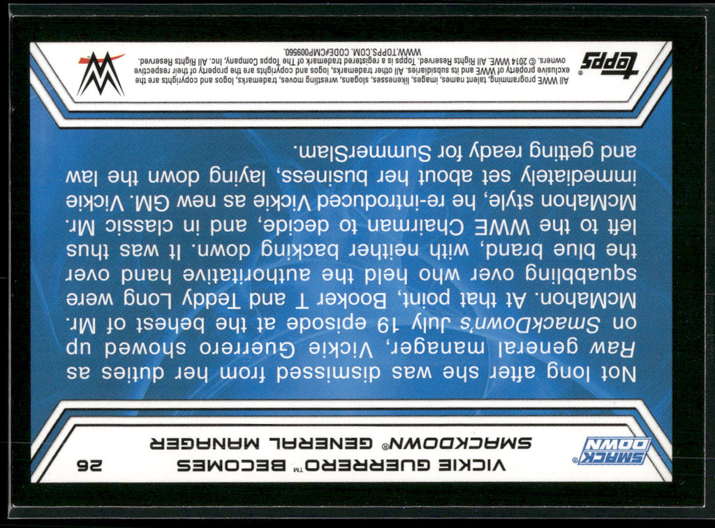 2014 Topps WWE Road to Wrestlemania #26 Vickie Guerrero