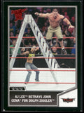 2013 Topps Best of WWE #69 AJ Lee Betrays John Cena for Dolph Ziggler