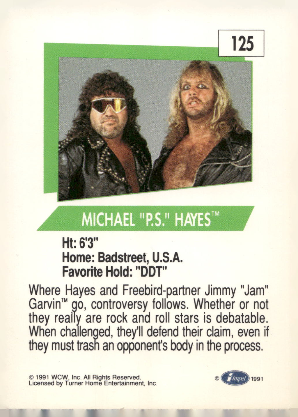 1991 Impel WCW #125 Fabulous Freebirds