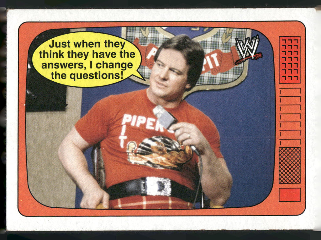 2012 Topps Heritage WWE #6 "Rowdy" Roddy Piper The Superstars Speak