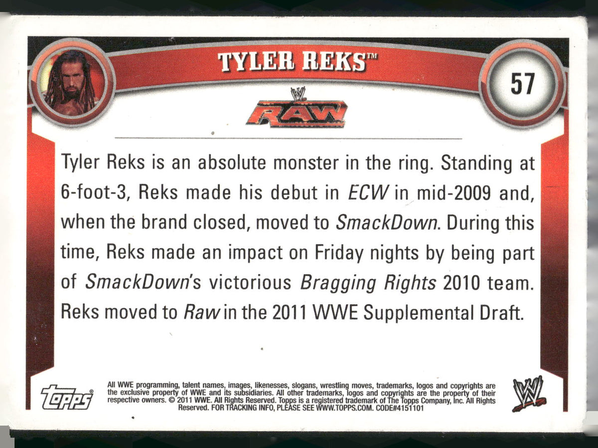 2011 Topps WWE #57 Tyler Reks