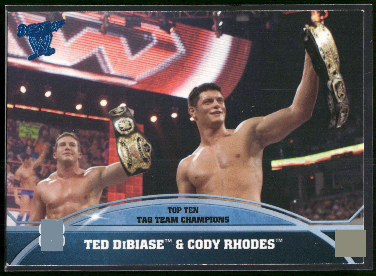 2013 Topps Best of WWE #8 Ted DiBiase & Cody Rhodes Top 10 Tag Team Champions