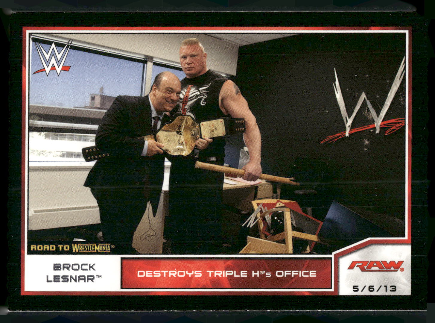 2014 Topps WWE Road to Wrestlemania #7 Brock Lesnar