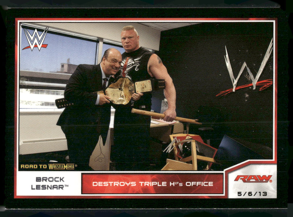 2014 Topps WWE Road to Wrestlemania #7 Brock Lesnar