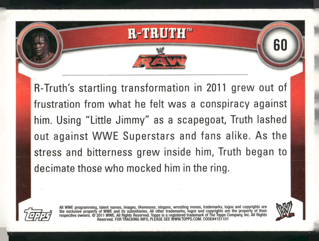 2011 Topps WWE #60 R-Truth