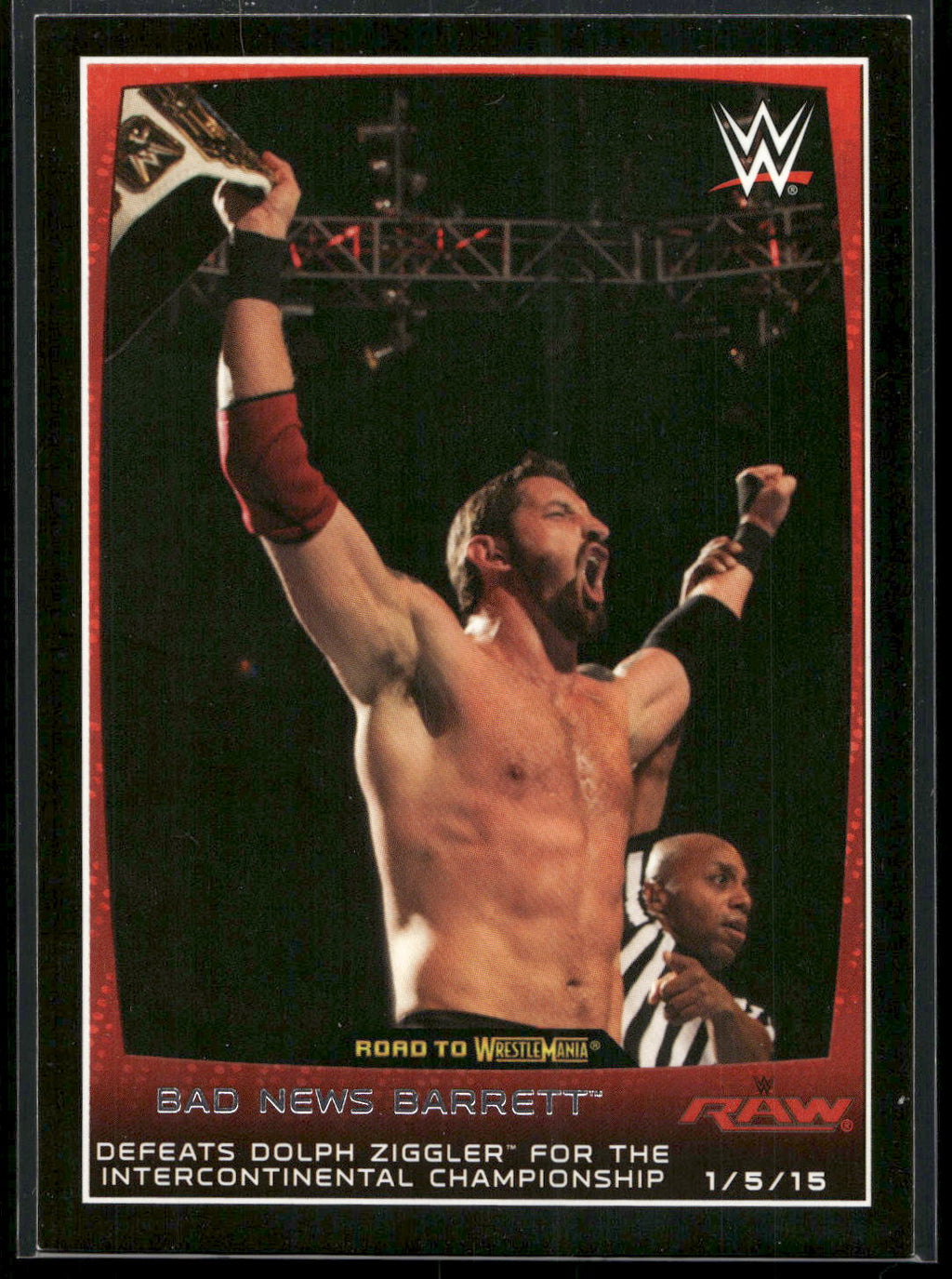 2015 Topps WWE Road to Wrestlemania #77 Bad News Barrett