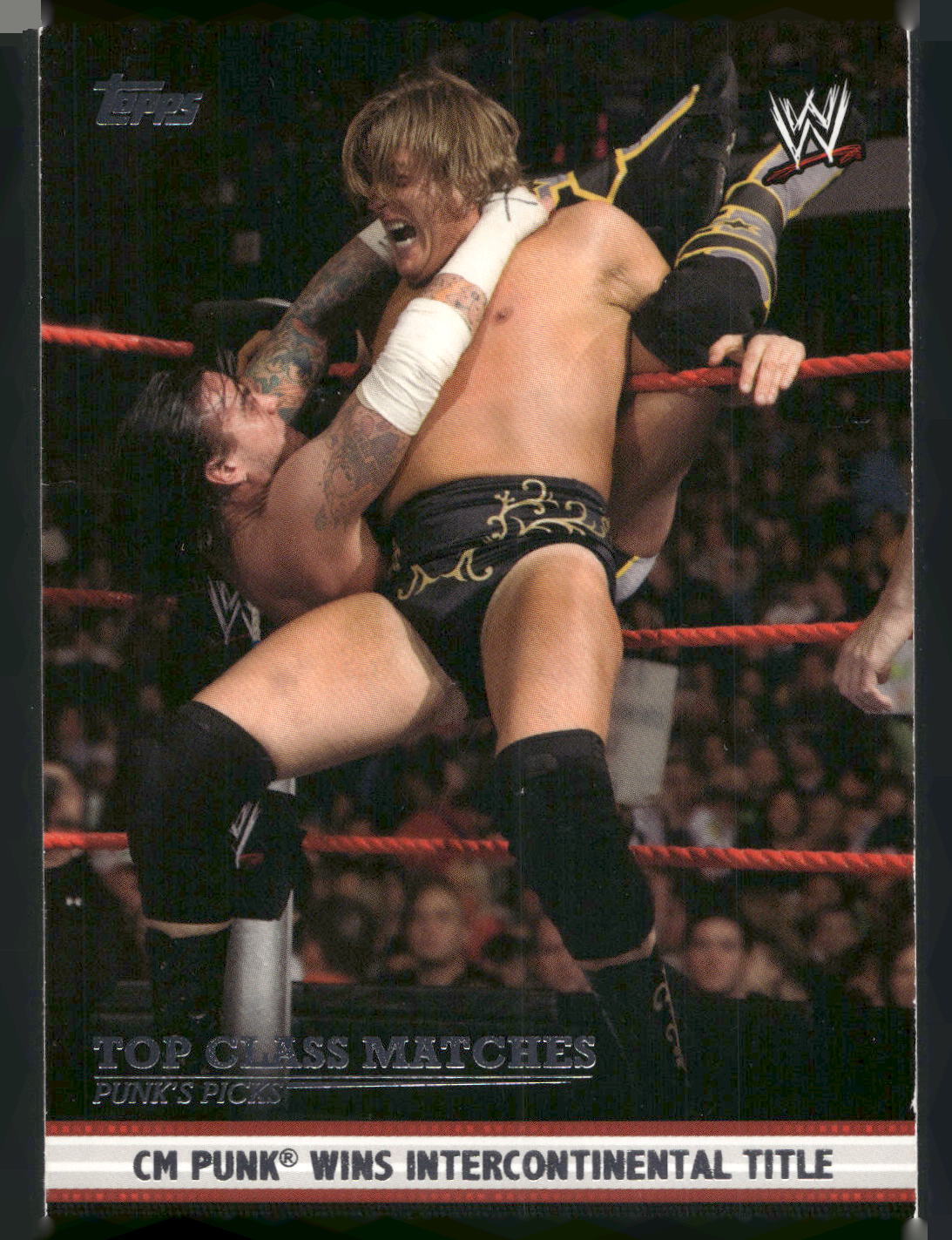 2012 Topps WWE #3 CM Punk Top Class Matches Punk's Picks