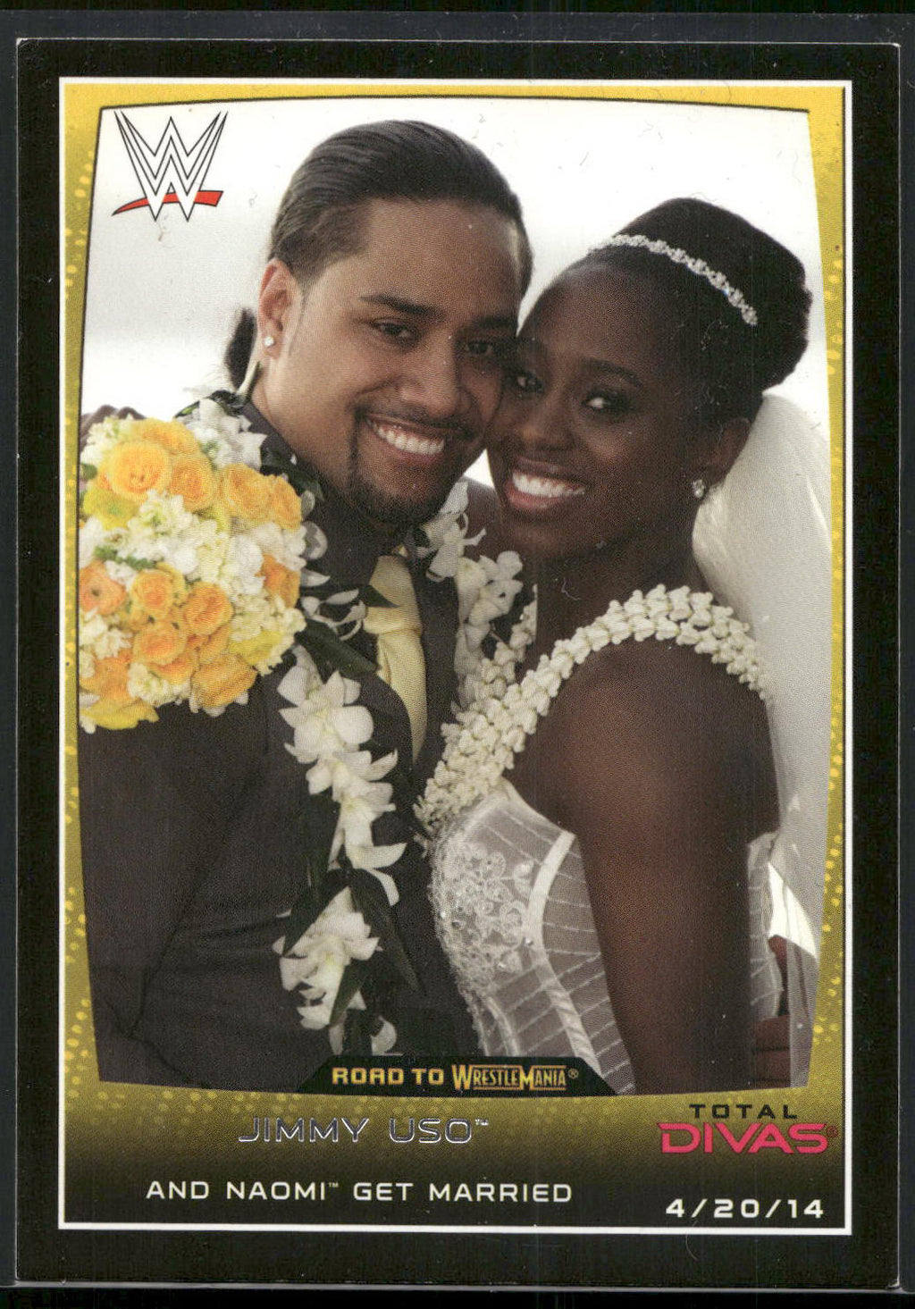 2015 Topps WWE Road to Wrestlemania #8 Jimmy Uso / Naomi