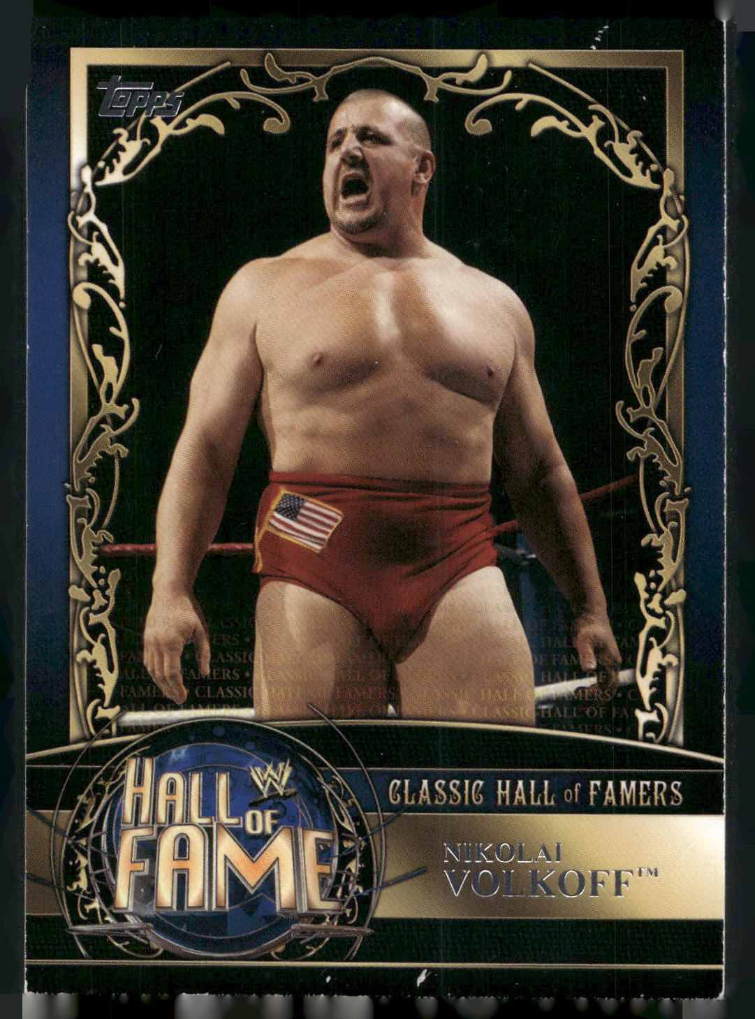 2012 Topps WWE #16 Nikolai Volkoff Classic Hall of Famers
