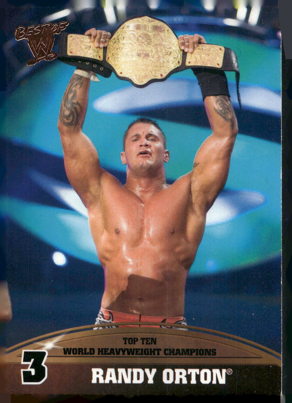 2013 Topps Best of WWE #3 Randy Orton Top 10 World Heavyweight Champions
