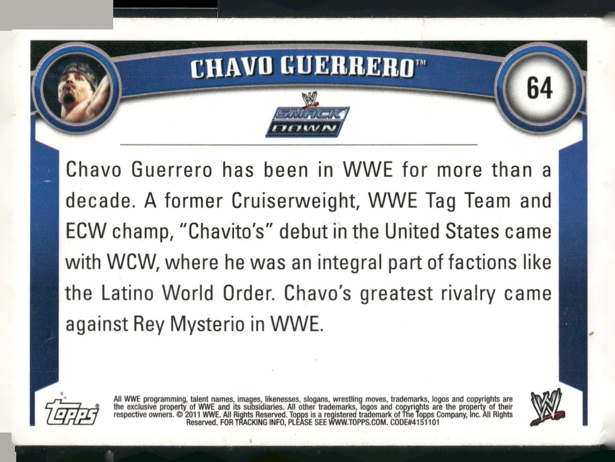 2011 Topps WWE #64 Chavo Guerrero