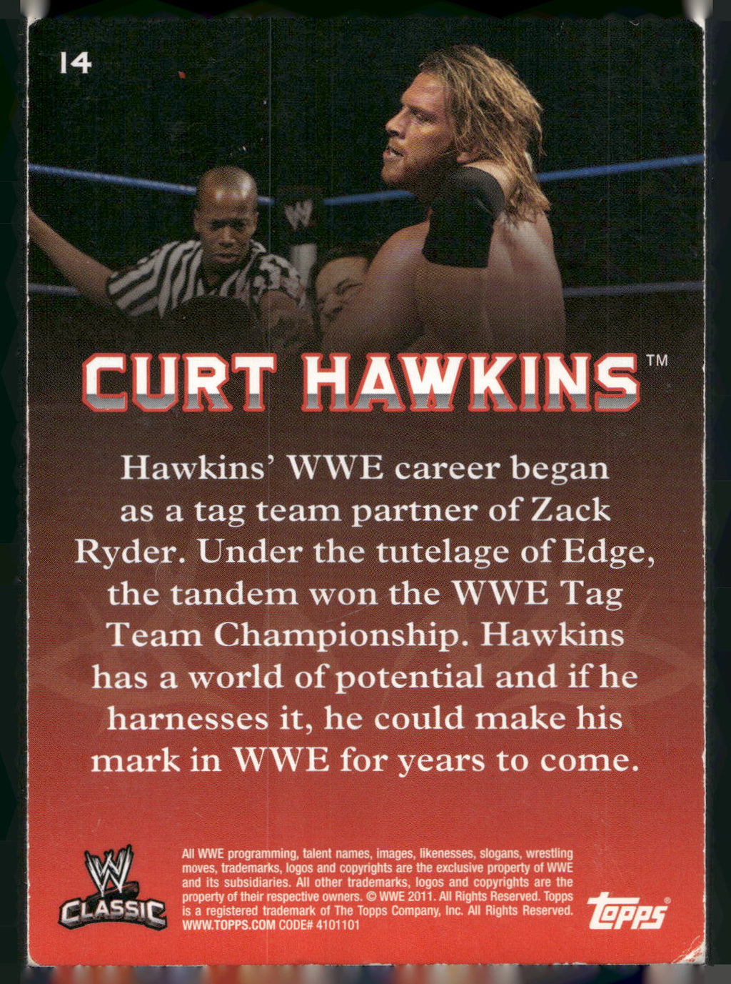 2011 Topps WWE Classic #14 Curt Hawkins