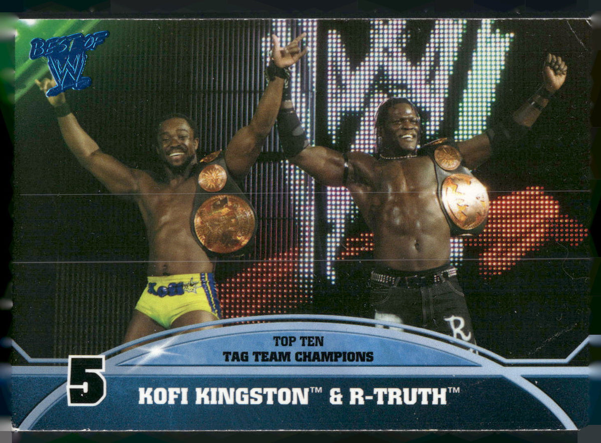 2013 Topps Best of WWE #5 Kofi Kingston / R-Truth Top 10 Tag Team Champions