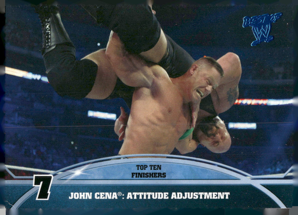 2013 Topps Best of WWE #7 John Cena: Attitude Adjustment Top 10 Finishers