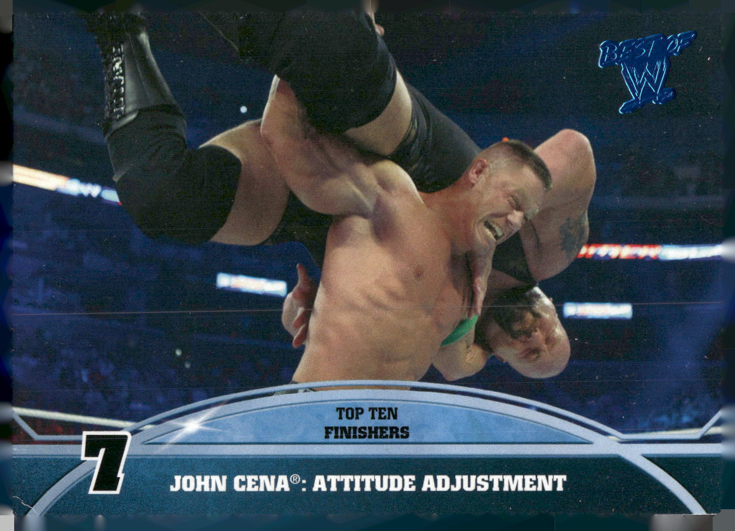 2013 Topps Best of WWE #7 John Cena: Attitude Adjustment Top 10 Finishers