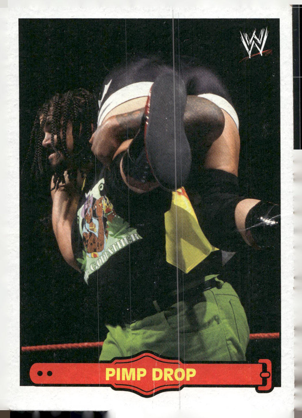 2012 Topps Heritage WWE #32 The Godfather/Pimp Drop Ringside Action