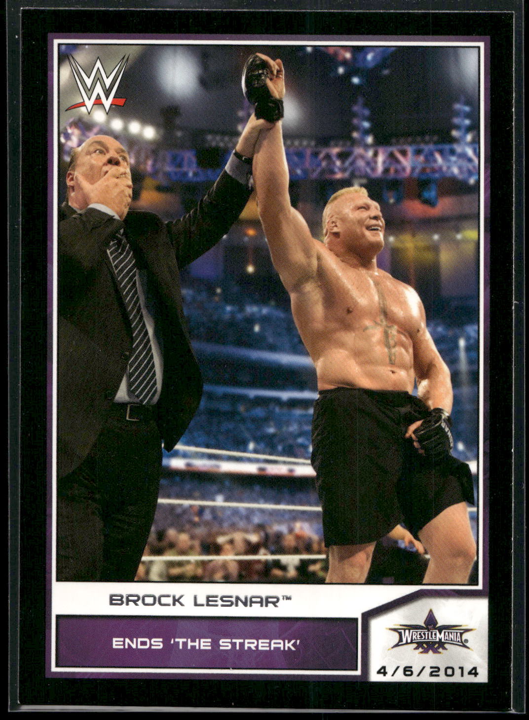 2014 Topps WWE Road to Wrestlemania #107 Brock Lesnar
