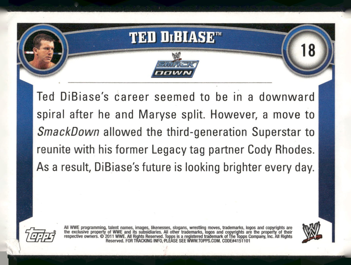 2011 Topps WWE #18 Ted DiBiase Jr.