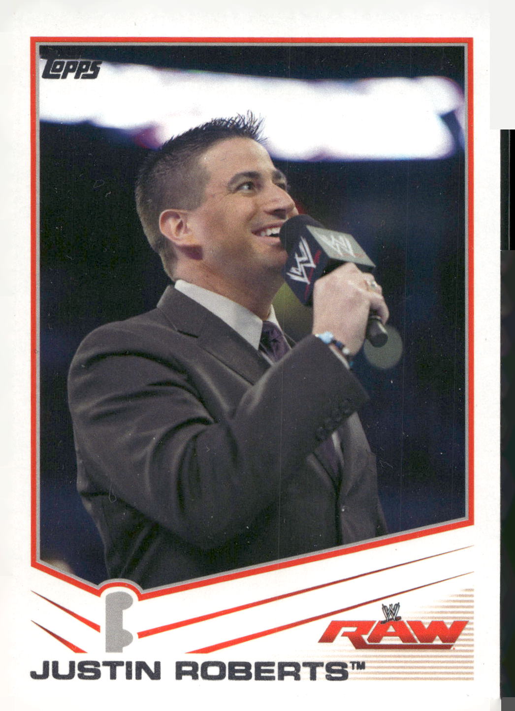 2013 Topps WWE #20 Justin Roberts
