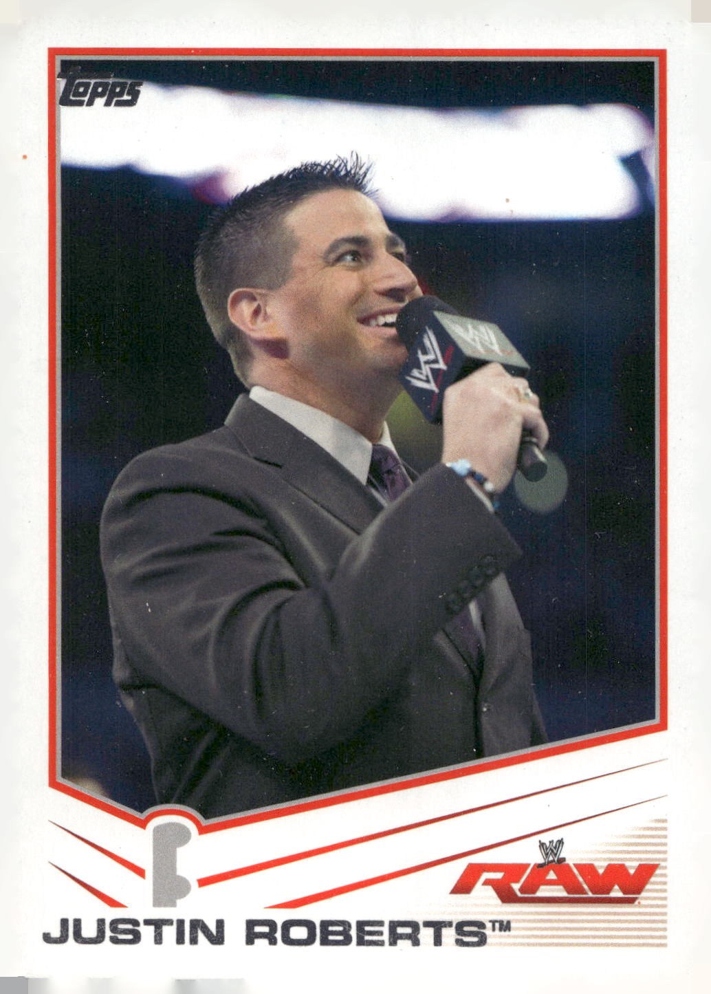 2013 Topps WWE #20 Justin Roberts