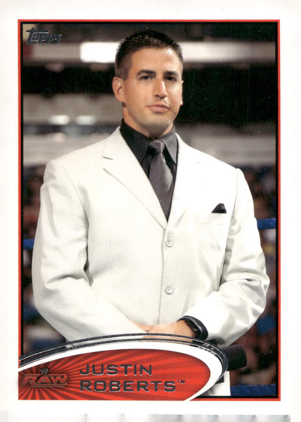 2012 Topps WWE #77 Justin Roberts