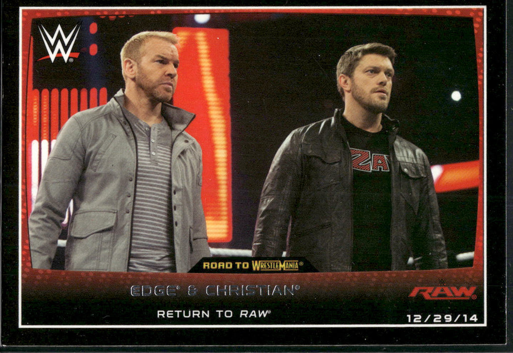 2015 Topps WWE Road to Wrestlemania #73 Edge / Christian
