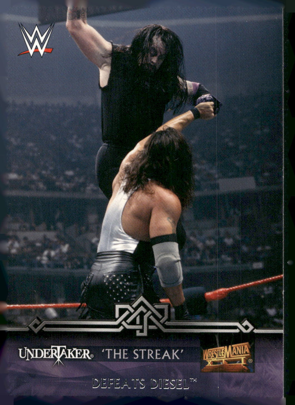2014 Topps WWE Road to Wrestlemania #5-0 Undertaker Defeats Diesel The Streak