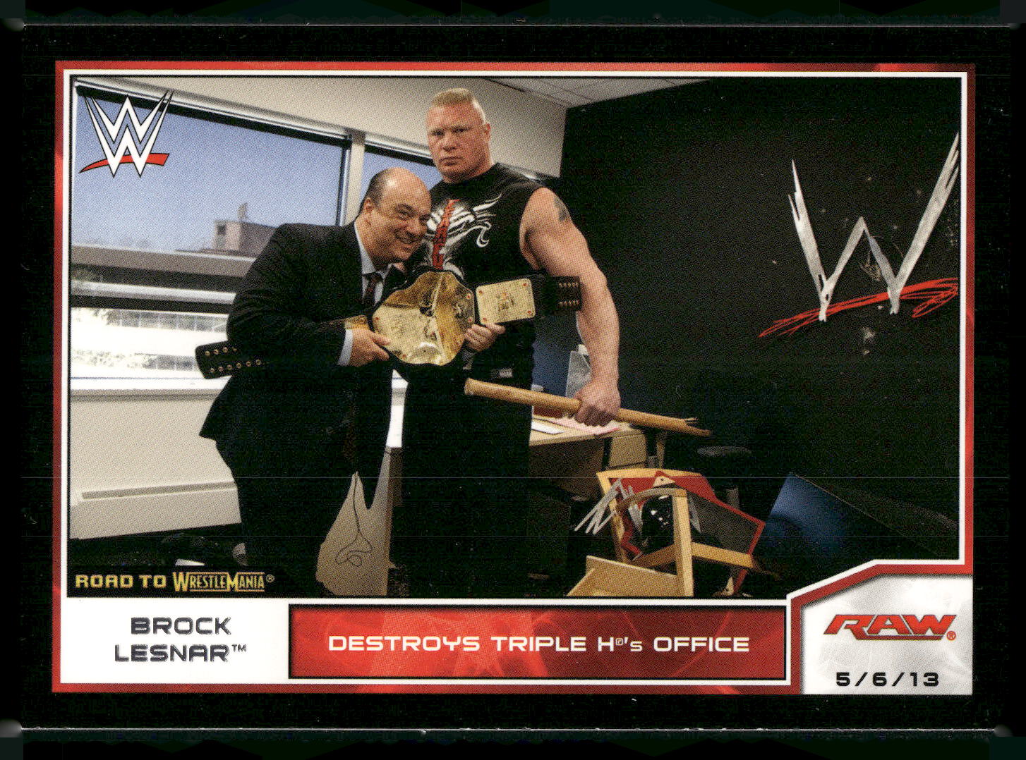 2014 Topps WWE Road to Wrestlemania #7 Brock Lesnar