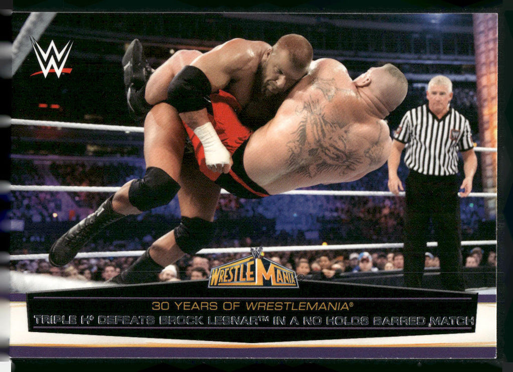 2014 Topps WWE Road to Wrestlemania #57 Triple H / Brock Lesnar