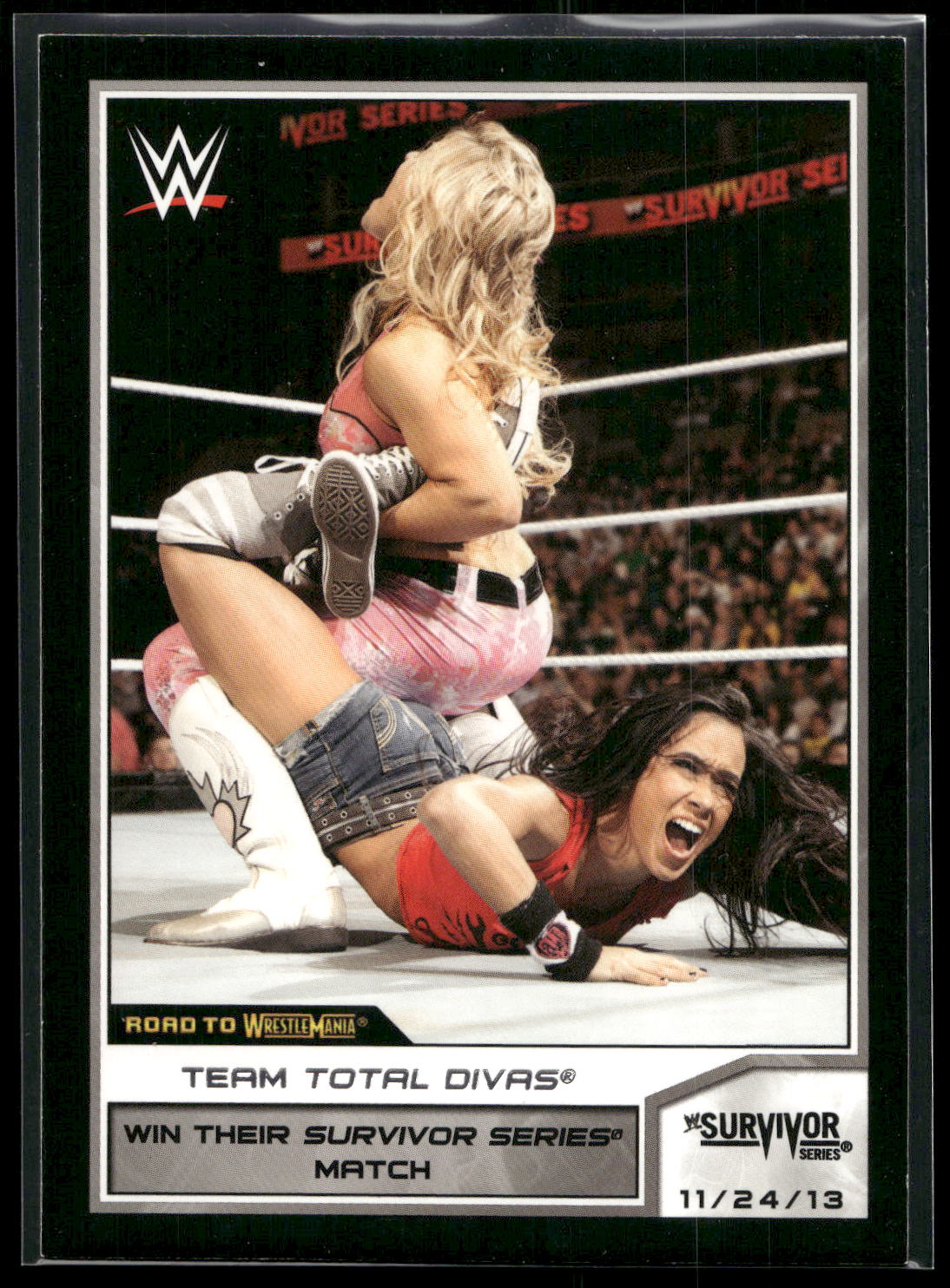 2014 Topps WWE Road to Wrestlemania #59 Team Total Divas
