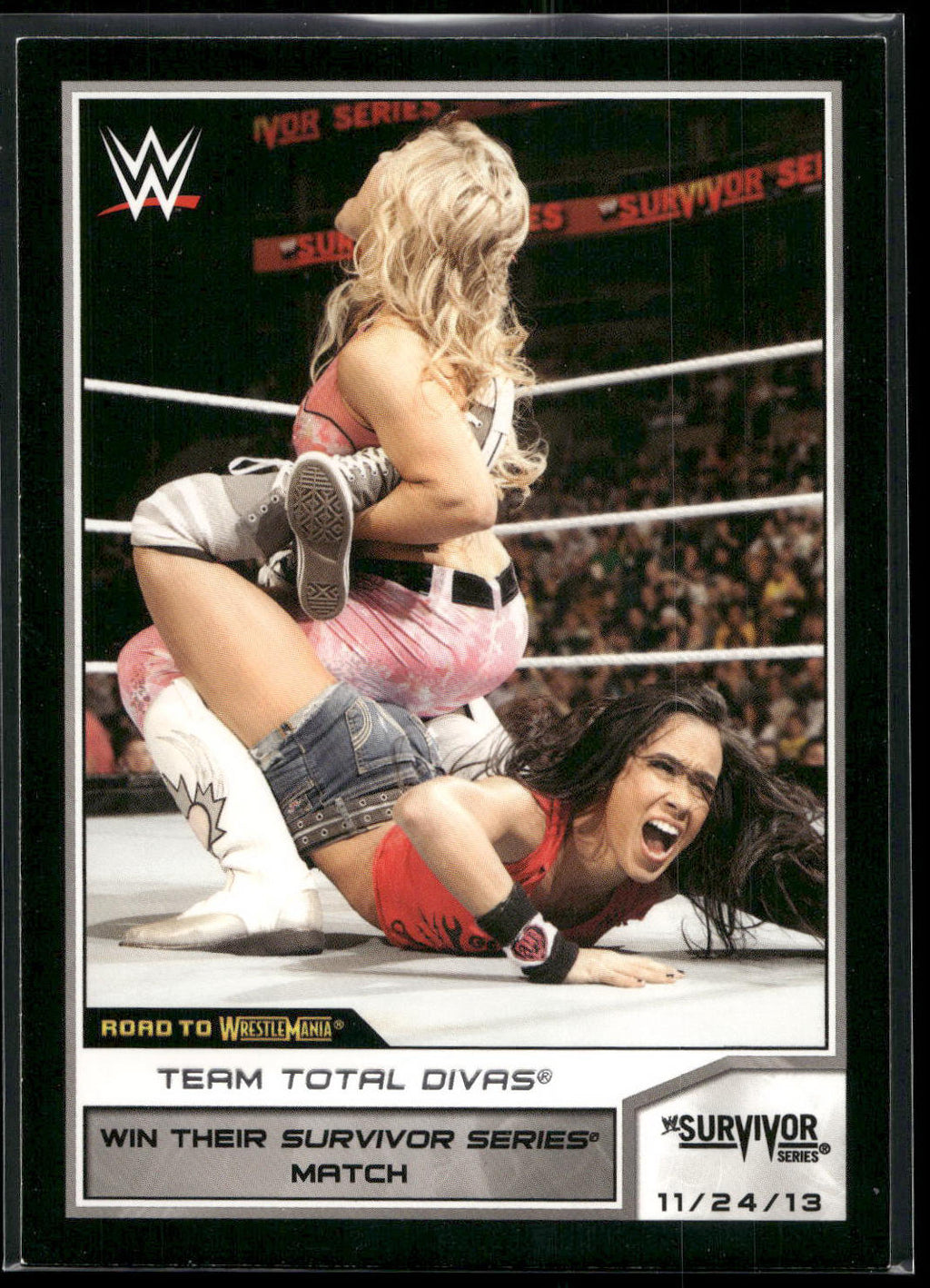 2014 Topps WWE Road to Wrestlemania #59 Team Total Divas