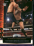 2014 Topps WWE Road to Wrestlemania #56 The Rock Defeats John Cena