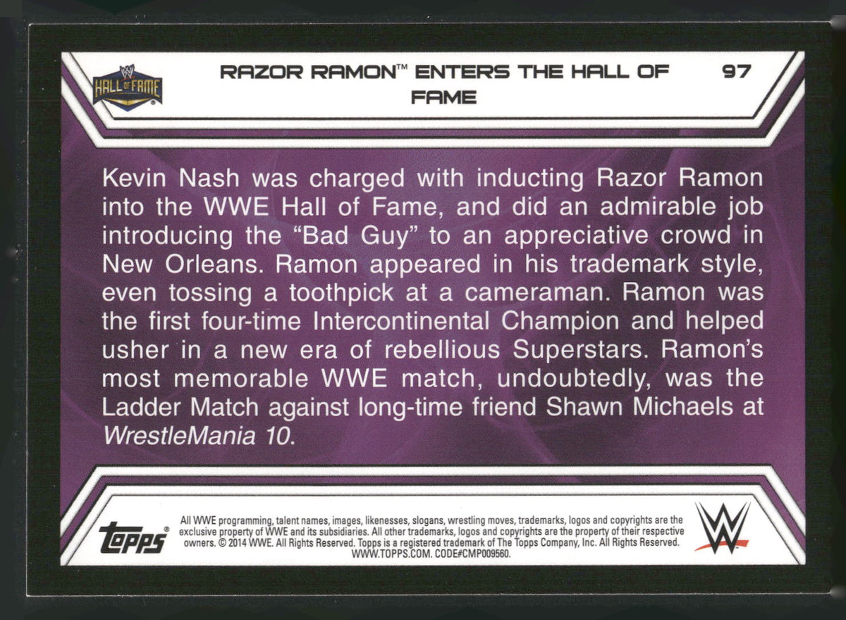 2014 Topps WWE Road to Wrestlemania #97 Razor Ramon