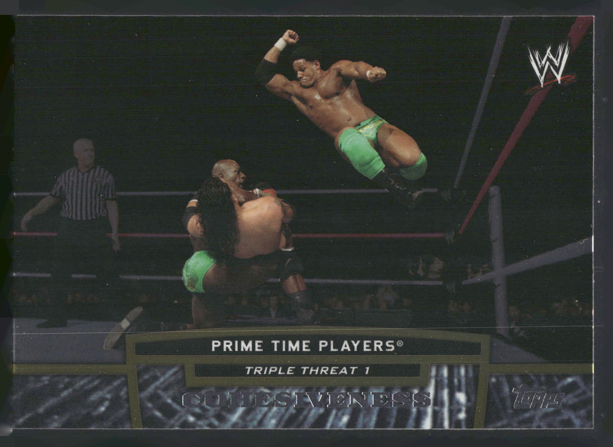 2013 Topps WWE #TT5-1 Prime Time Players Triple Threat Tier 1