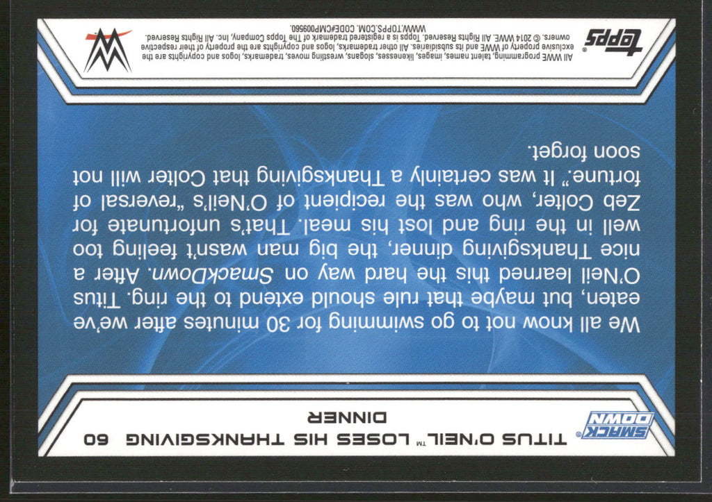 2014 Topps WWE Road to Wrestlemania #60 Titus O'Neil