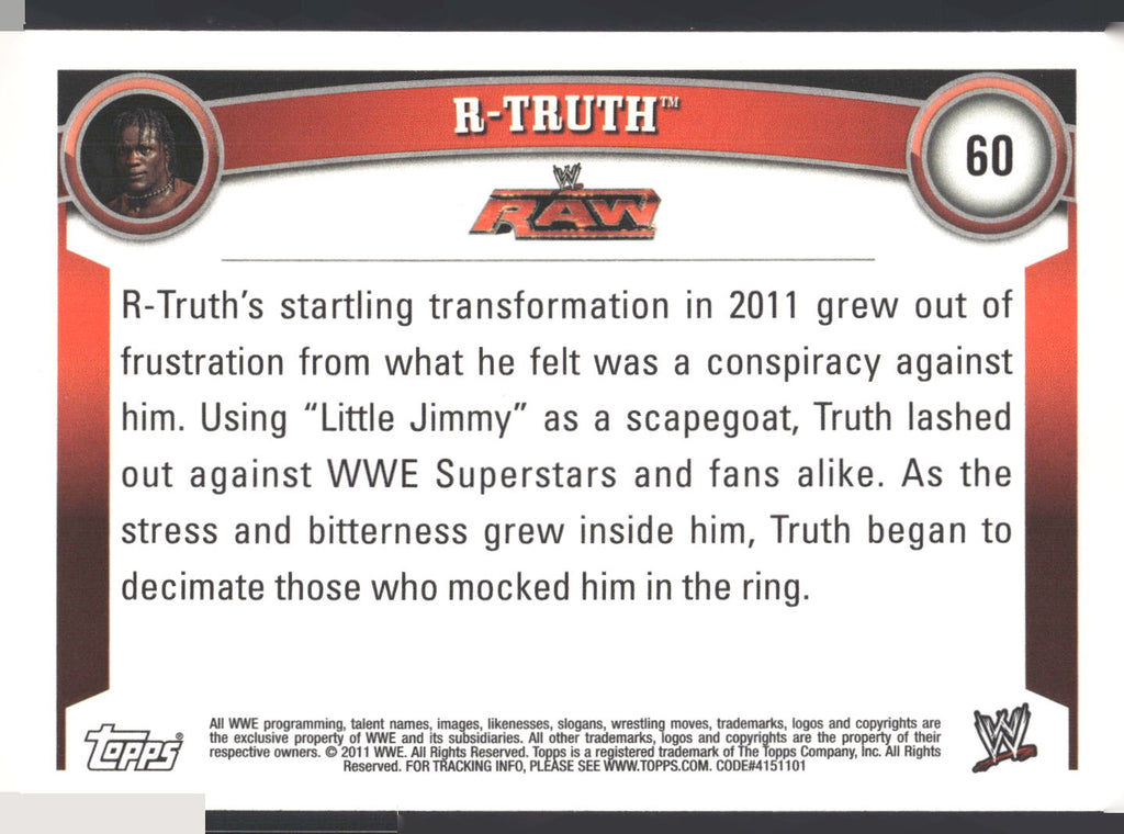 2011 Topps WWE #60 R-Truth