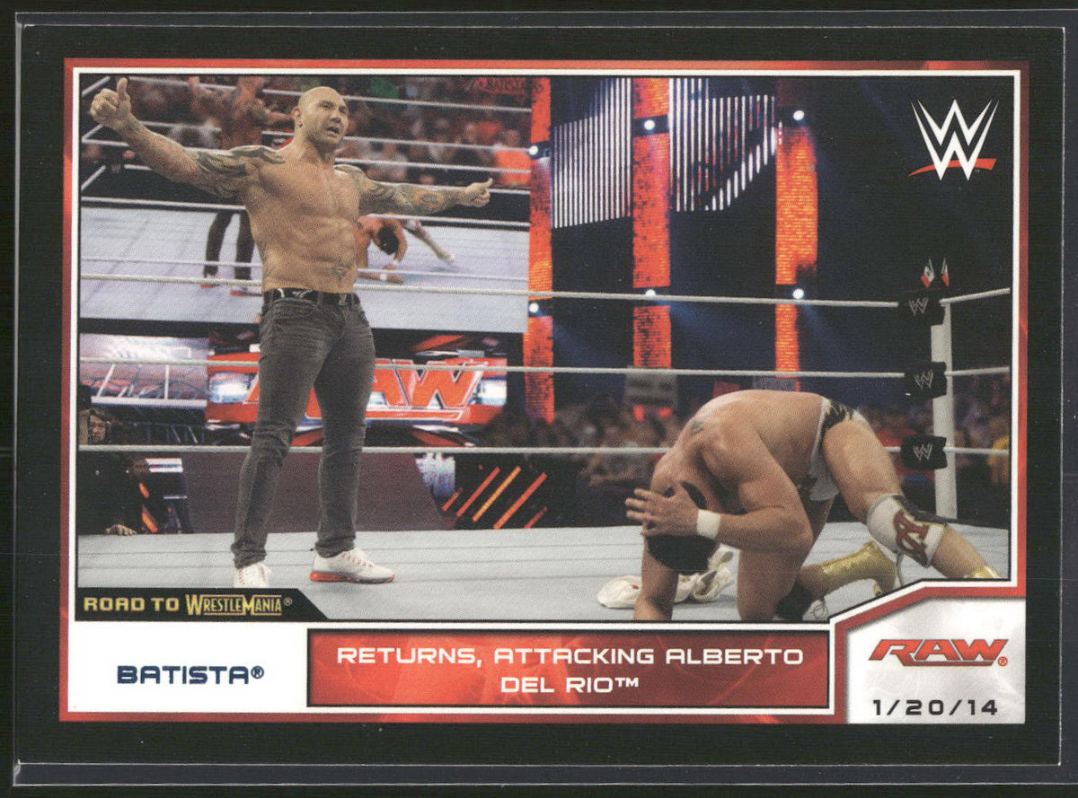 2014 Topps WWE Road to Wrestlemania #70 Batista