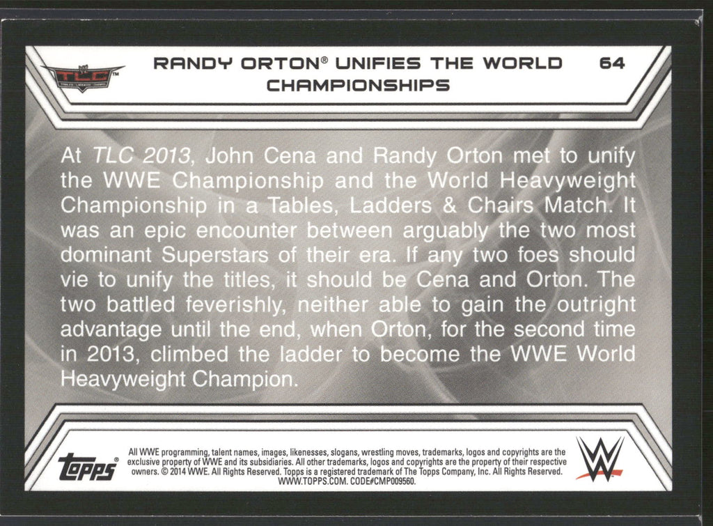 2014 Topps WWE Road to Wrestlemania #64 Randy Orton