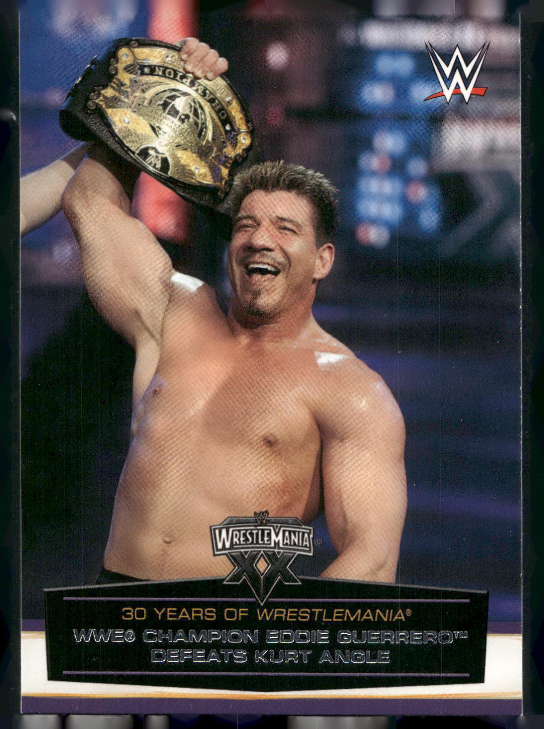 2014 Topps WWE Road to Wrestlemania #39 Eddie Guerrero Defeats Kurt Angle