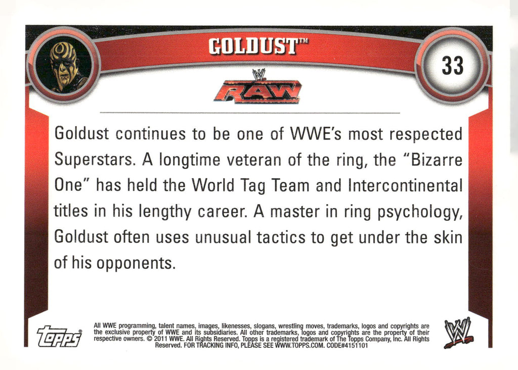 2011 Topps WWE #33 Goldust