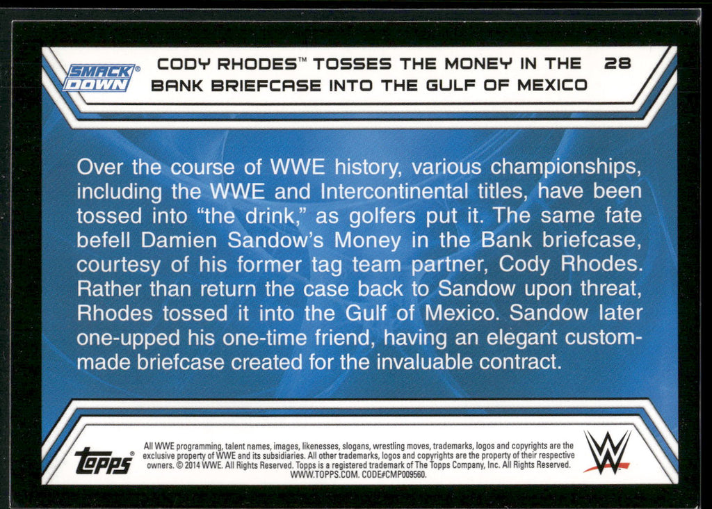 2014 Topps WWE Road to Wrestlemania #28 Cody Rhodes