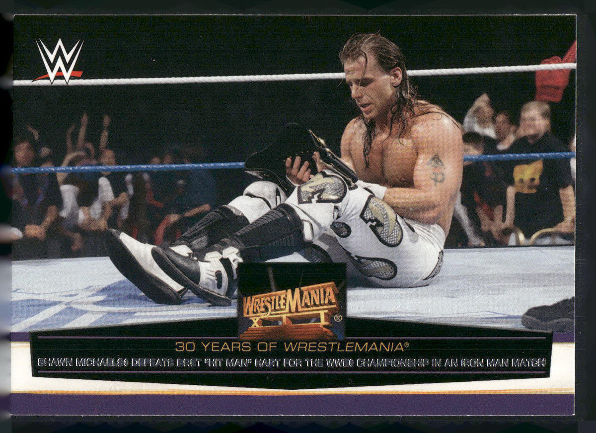 2014 Topps WWE Road to 24 Shawn Michaels Defeats Bret "Hit Man" Hart