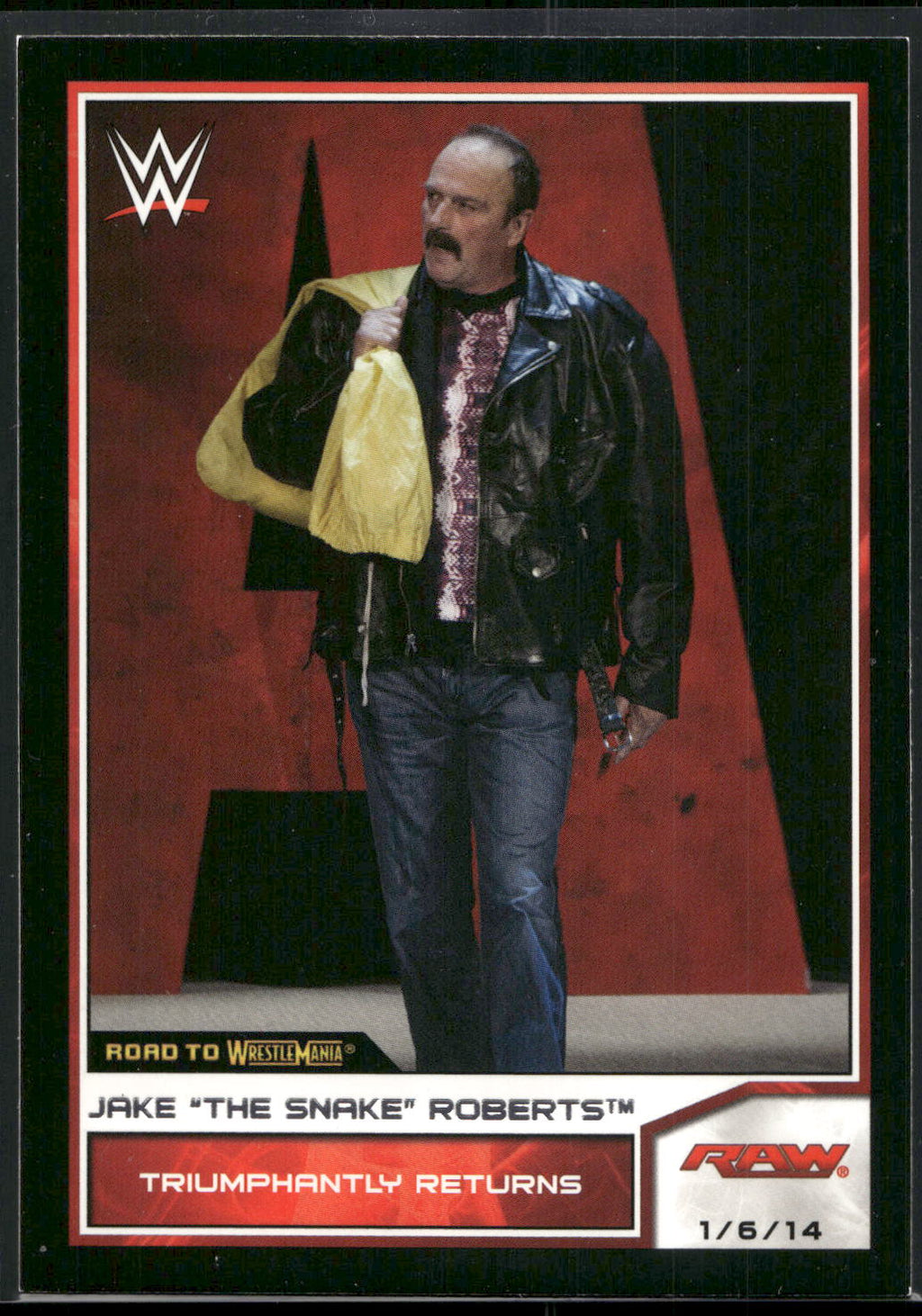 2014 Topps WWE Road to Wrestlemania #68 Jake The Snake Roberts