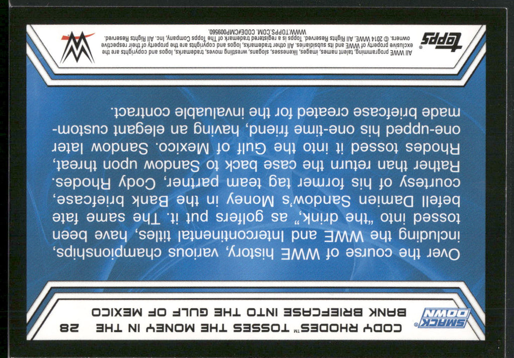2014 Topps WWE Road to Wrestlemania #28 Cody Rhodes