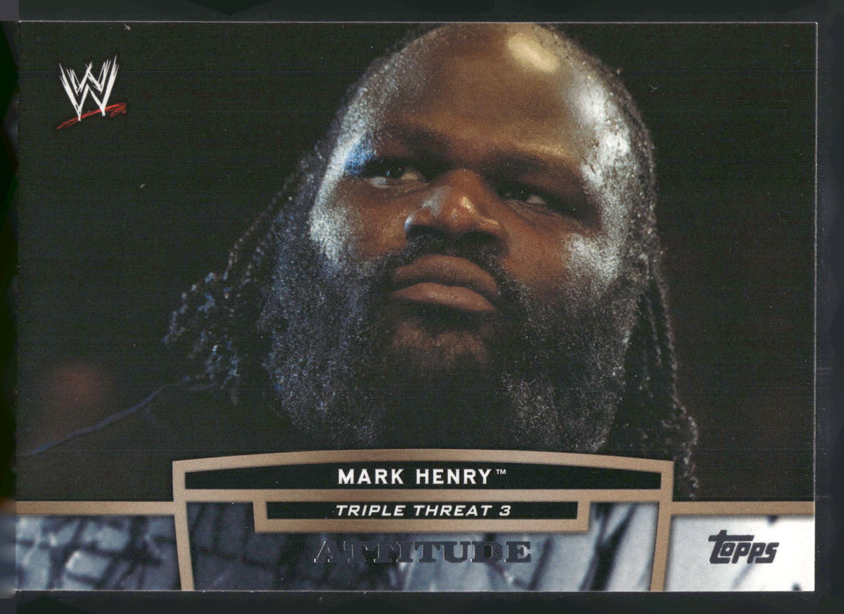 2013 Topps WWE #TT18-3 Mark Henry Triple Threat Tier 3