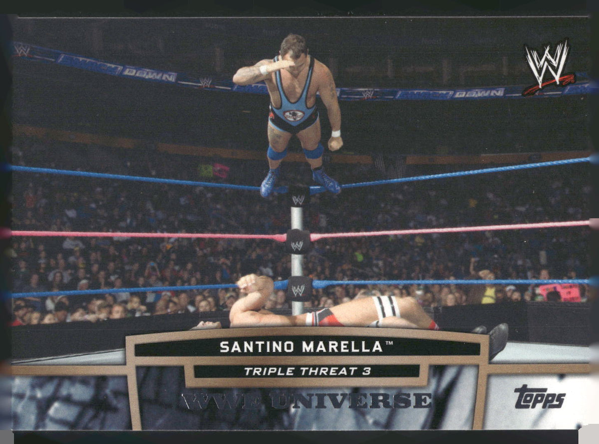 2013 Topps WWE #TT7-3 Santino Marella Triple Threat Tier 3