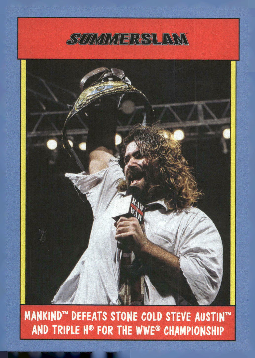 2017 Topps WWE Heritage #23 Mankind Thirty Years of SummerSlam