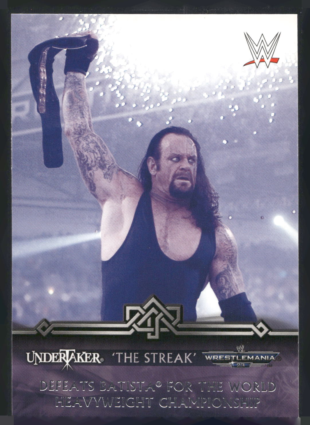 2014 Topps WWE Road to Wrestlemania Undertaker Defeats Batista