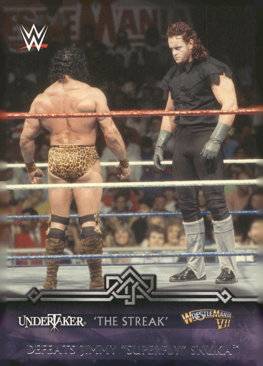 2014 Topps WWE Road to Wrestlemania Undertaker Defeats Jimmy "Superfly" Snuka